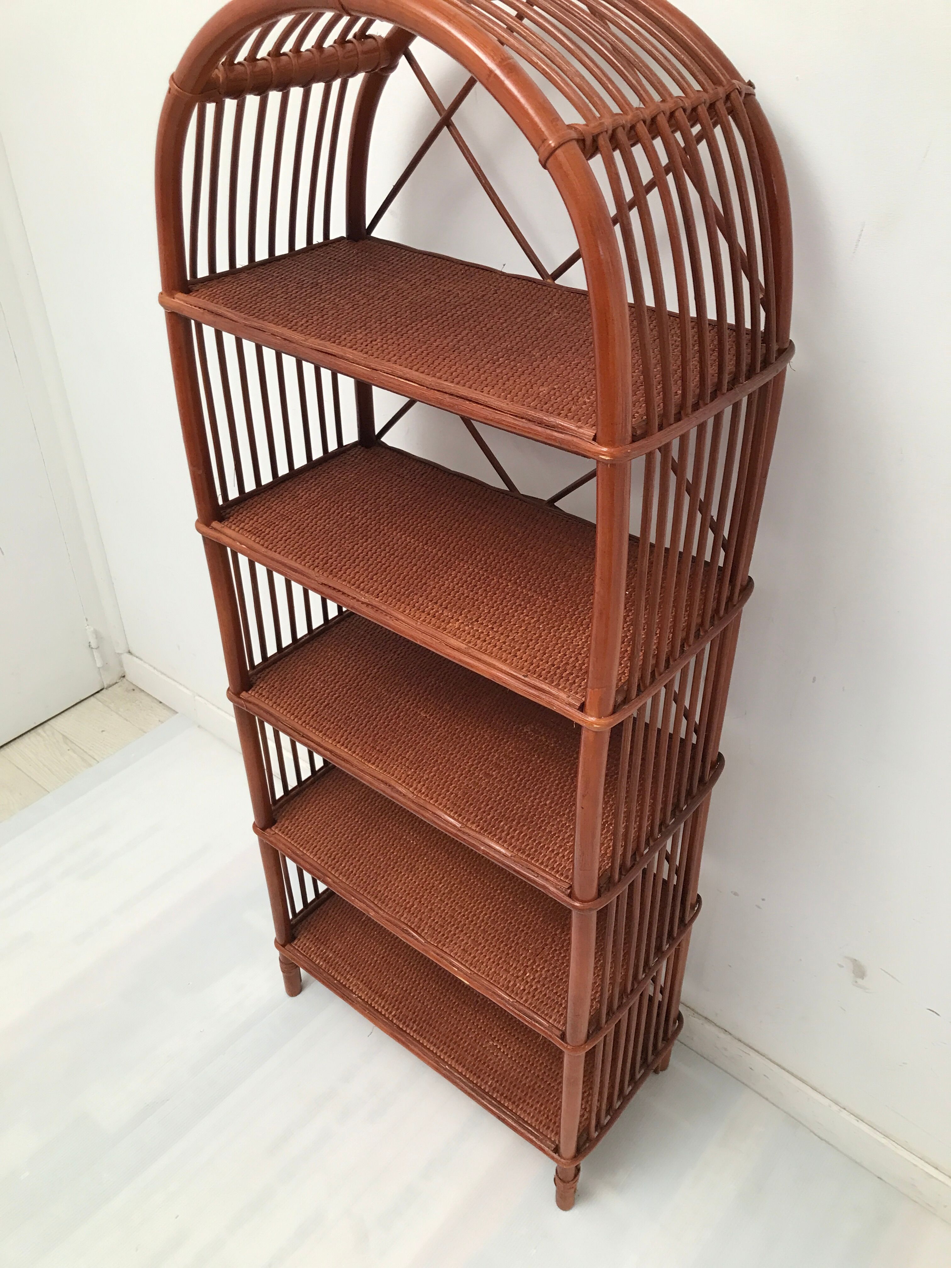 Bamboo shelf and cannage 60s