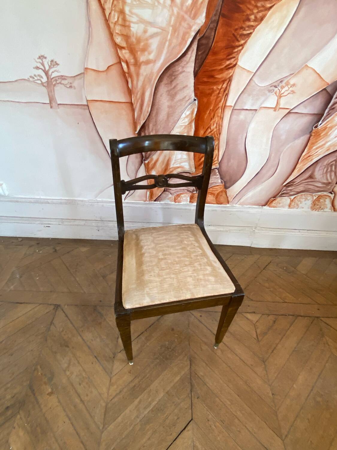 Chaise en acajou style Regency