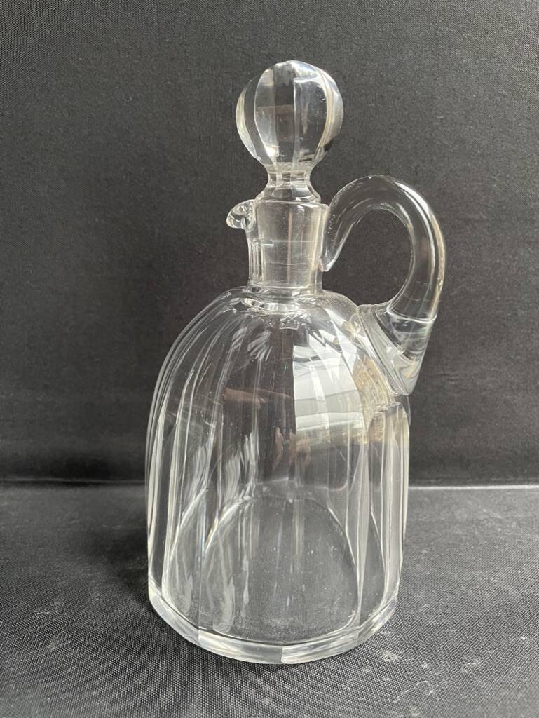 Blown and cut corked pitcher Baccarat