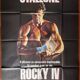 Original cinema poster "Rocky IV" Sylvester Stallone 120x160cm 1985