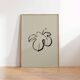 Botanical illustration giclee print, 50x70 cm