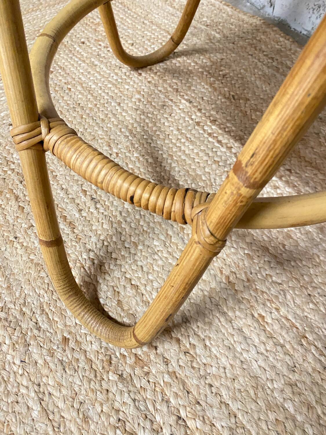 Small rattan table