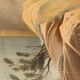 Oil on canvas, eagle and its prey, 19th century
