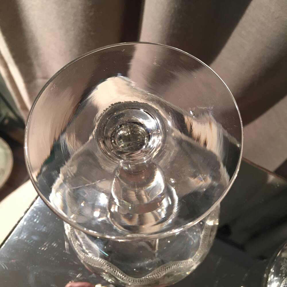 Set of 3 vierzon crystal glasses emma model 1930 1940