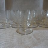 Lot of 8 Baccarat liqueur glasses