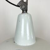 Industrial Grey Enamel Factory Pendant Lamp from Zaos, 1960s