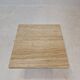 Italian coffee table in travertine, 1980s