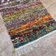 Tapis marocain Azilal fait main, tapis berbère en laine tissé à la main.