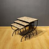 Ceramic nesting tables, 1950s