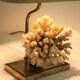 Brass coral table lamp, 1970s
