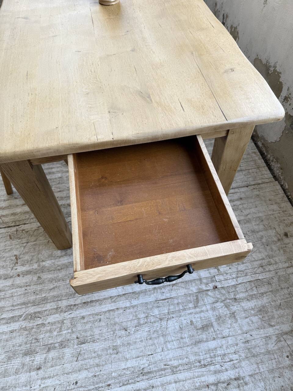 Table de ferme en chêne massif