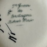 Vintage dish with handles from the 60s, St Jean de Bretagne earthenware factory