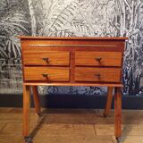 Vintage console table with 4 drawers