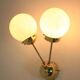 Space age sputnik brass wall lamps - 1970s, more pieces available