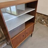 Small MDK display case / teak veneer bookcase 1960 Scandinavian design