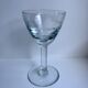 Set of 11 molded glass wine glasses engraved 20s