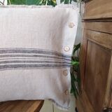 Taie d'oreiller/coussin 100% lin européen