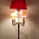 Vintage Louis XV style bronze tripod lamp