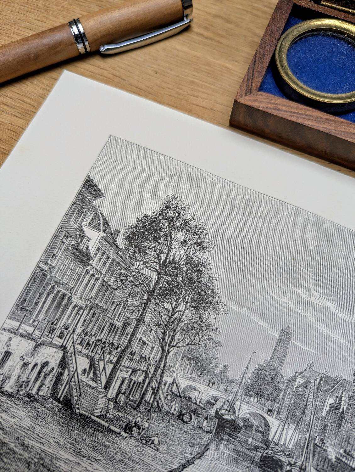 Utrecht, Netherlands, Vintage engraving, printed in 1879.