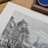 Utrecht, Netherlands, Vintage engraving, printed in 1879.