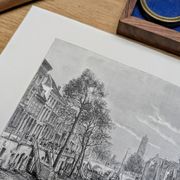 Utrecht, Netherlands, Vintage engraving, printed in 1879.