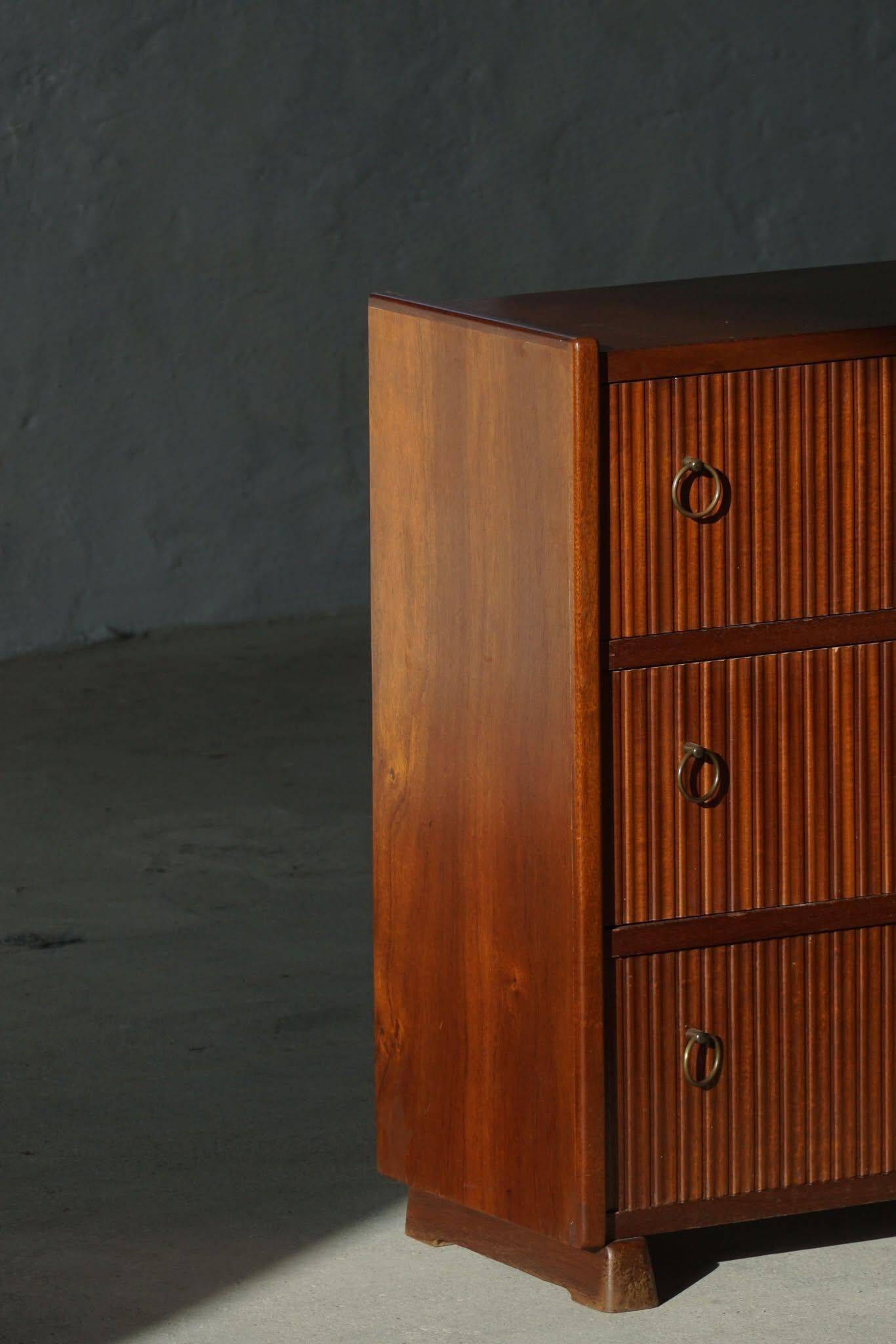 Modern Danish, Mahogany Commode, Frits Henningsen, 1940s