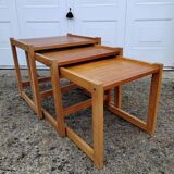 Nesting pine table from the 1970s