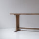 Rustic side table in elm from France, designed and handmade in the 1950s.