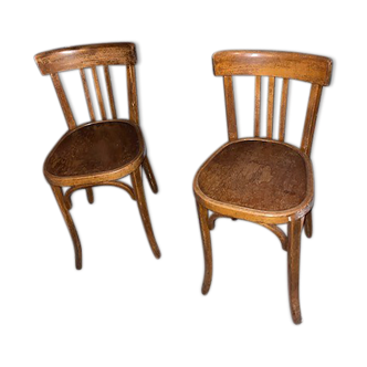 Wooden bistro chairs