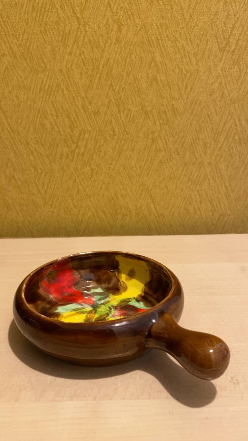 Vintage Anduze fondue pot