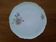 Large round Limoges porcelain plate – Floral decoration of Violets / Pansies