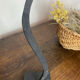 Modernist candlestick in wrought iron