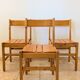 Solid pine table and chairs set – Modern mountain furniture