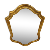 Ancien miroir de style  en bois tour doré, 41x27 cm