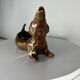 Dachshund ceramic dish 1960 france vintage