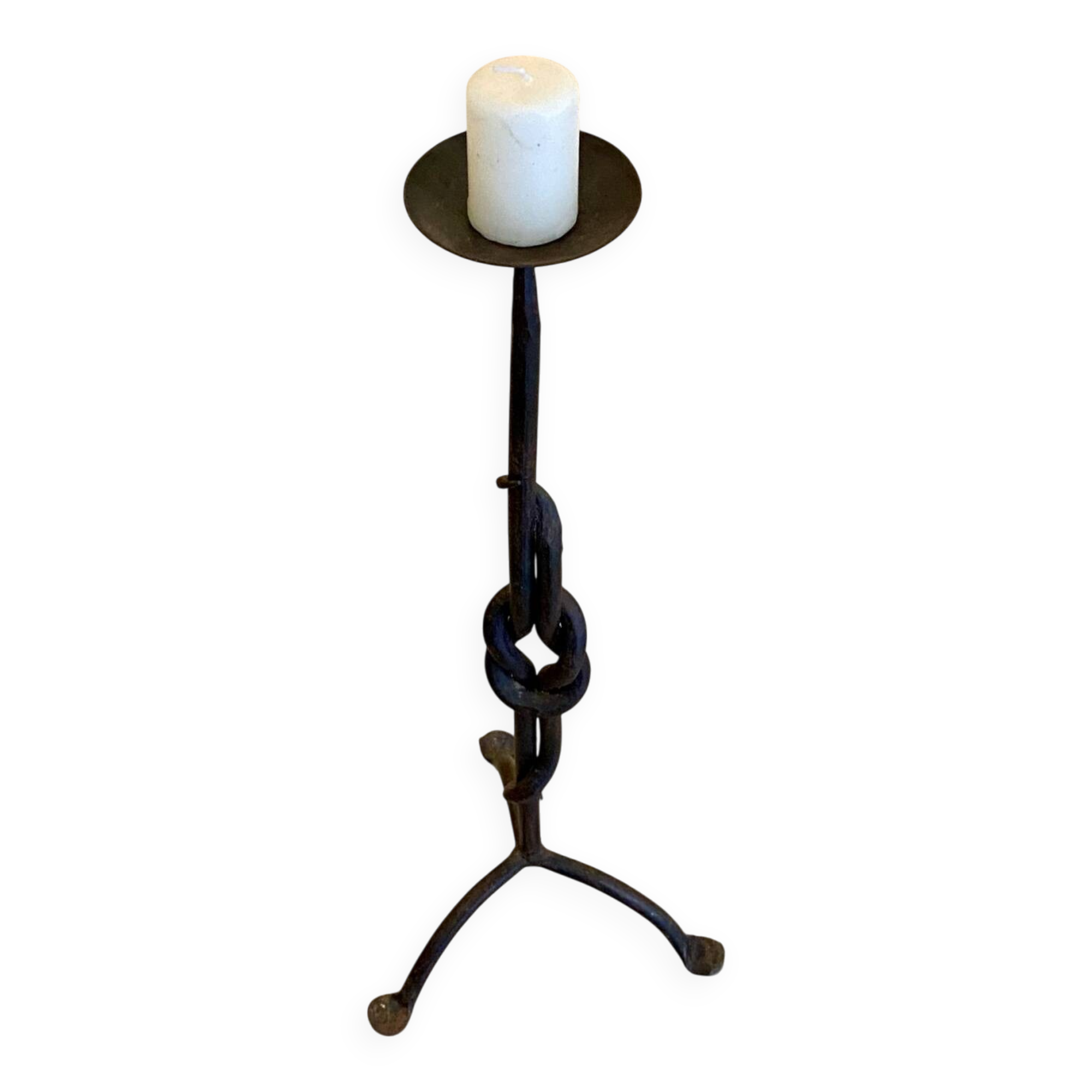 Mid-century brutalist candle holder