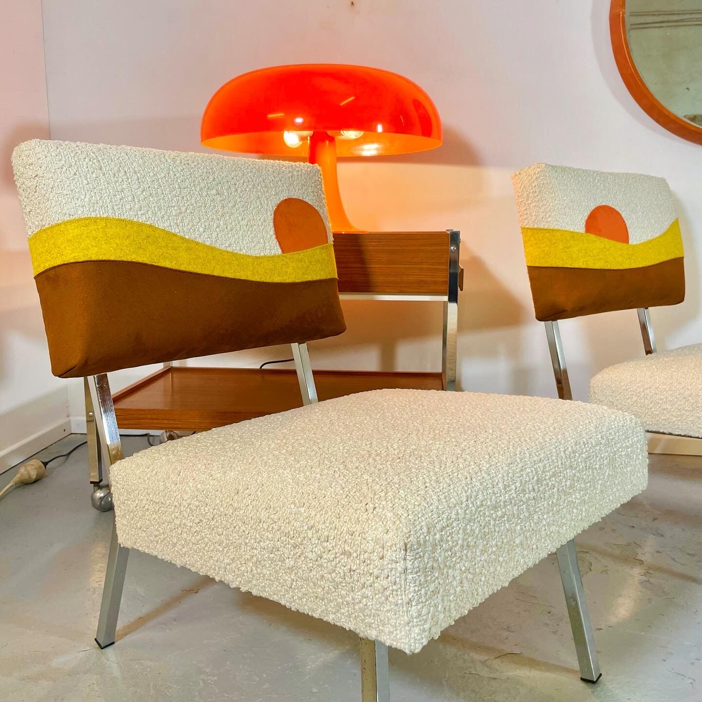 Modernist armchairs