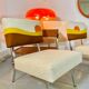 Modernist armchairs