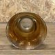 Old golden vintage cone vase, tense décor, 50s, 60's