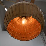 Mid-century wooden veneer pendant, uluv, 1960s