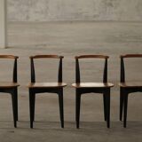 Set of 4 'Thema' chairs in pine by Yngve Ekström, Swedese, Modern Swedish, 1954