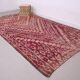Burgundy Vintage Moroccan rug 183 x 321 cm - Berber Wool Rug - Handmade Rug