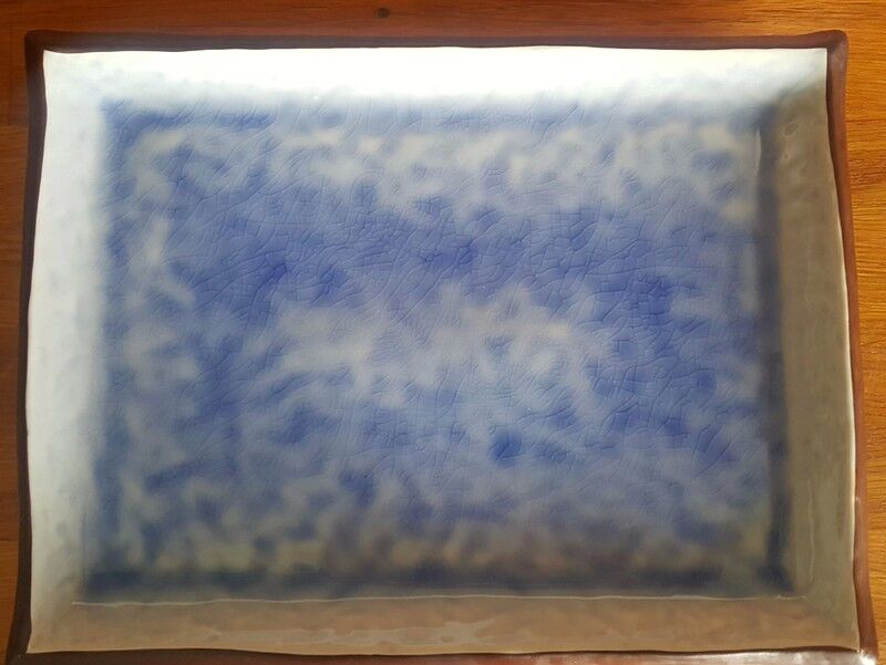 Japanese ceramic dish cracked effect