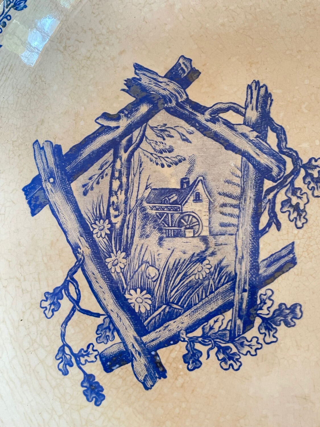 Old Compote Dish Terre de Fer Franco-British Company Sordoillet Cot