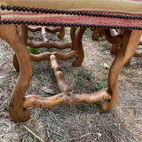 6 lounge chairs in sheepbone and fine fabrics 18/early 19th