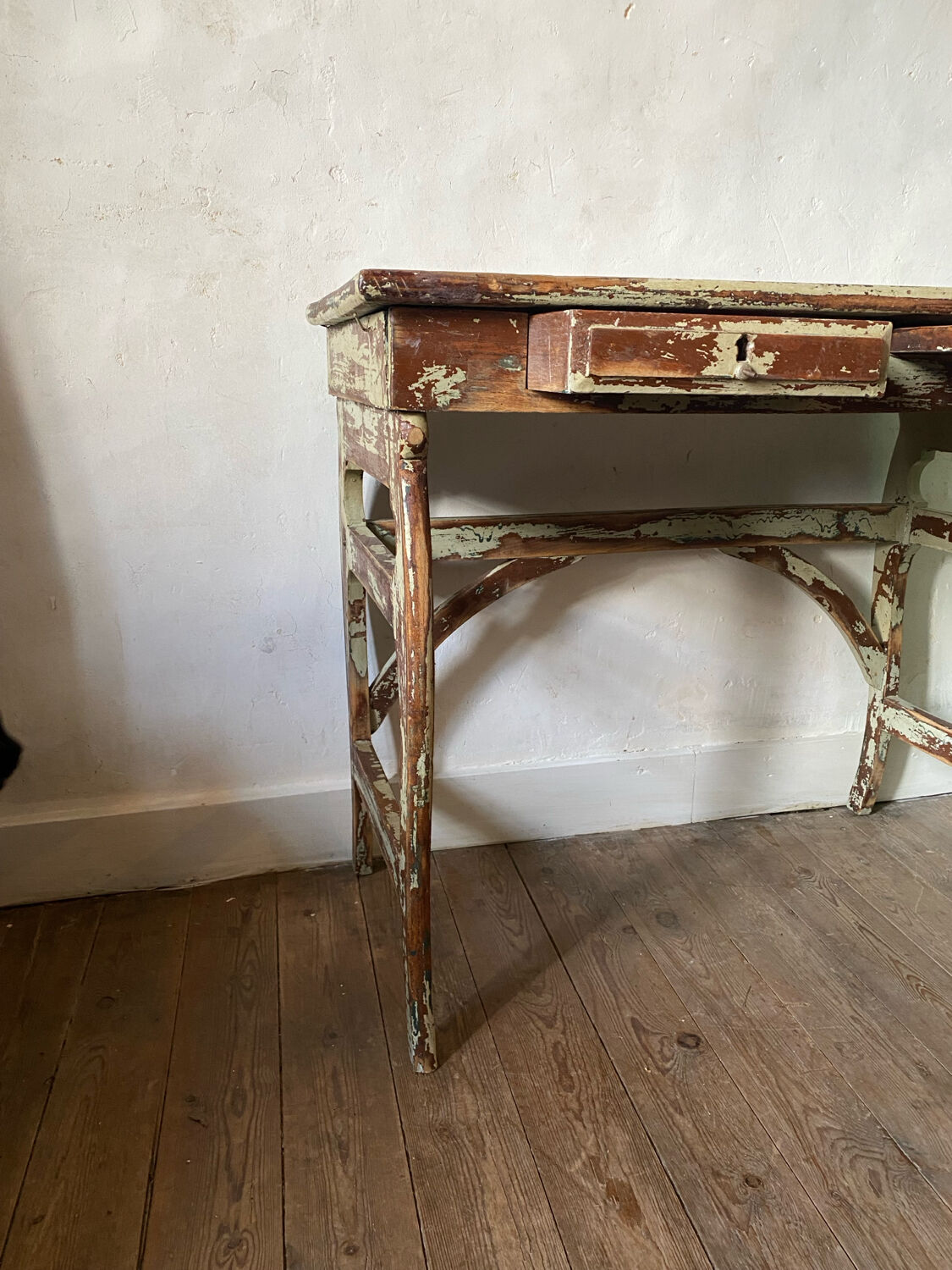 Antique patinated desk