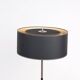 Vintage metal floor lamp with star base, 1960s
