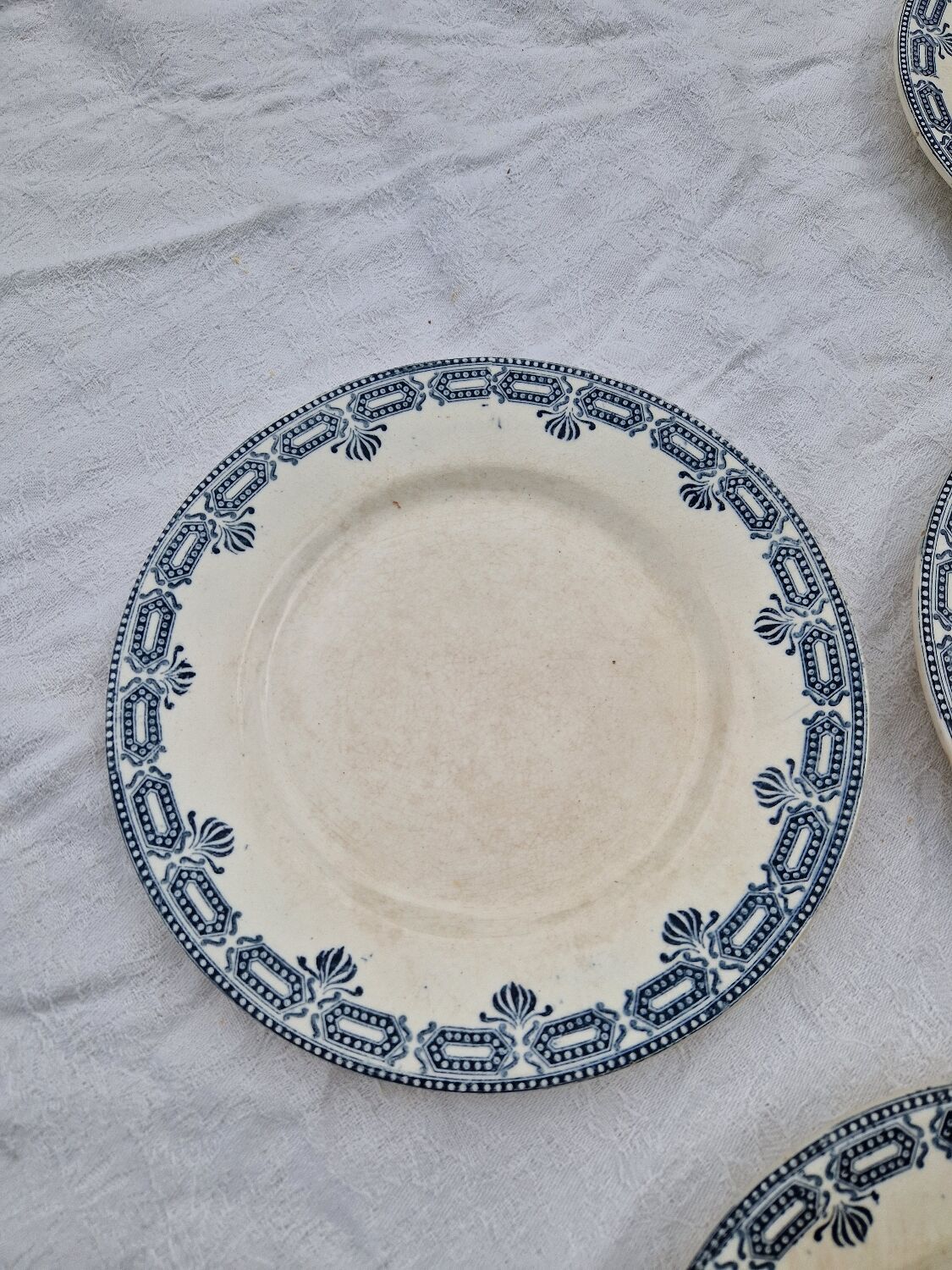 Set of 11 Dessert Plates Ter De Fer Salins Rivoli Model