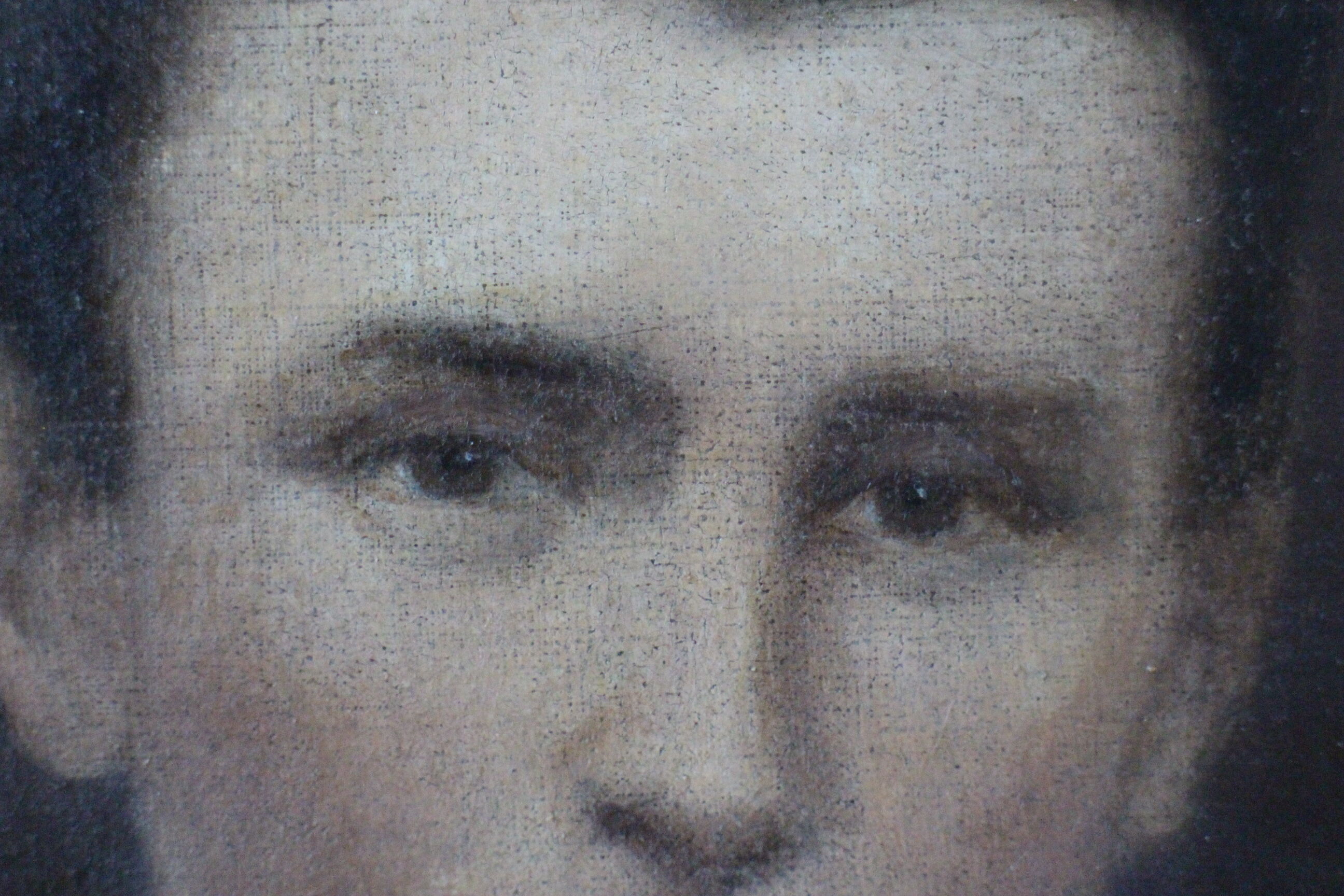 Oil portrait of a young man