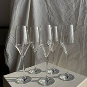 Lot de 5 grandes flûtes à champagne